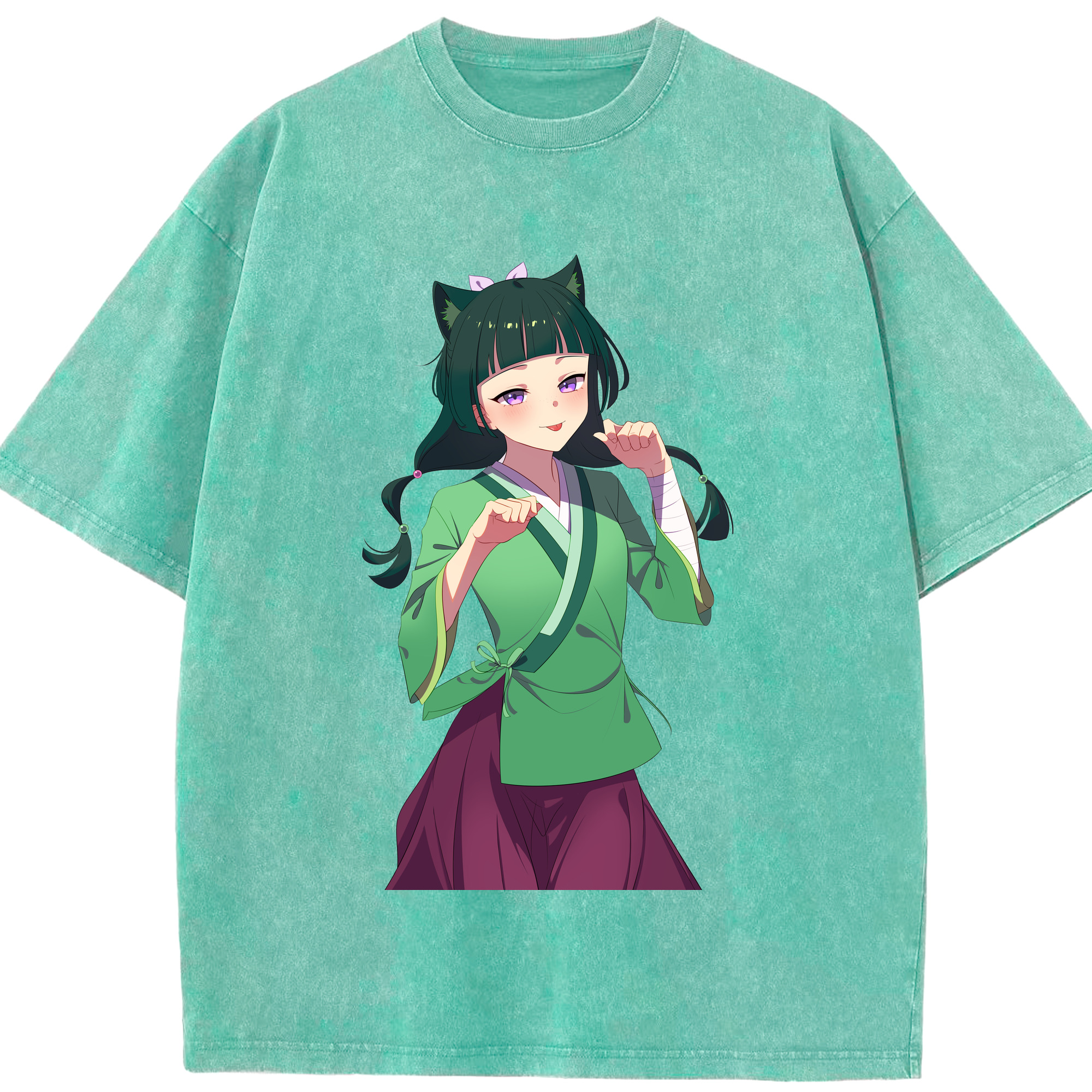 （画像用） 薬屋のひとりごと The Apothecary Diaries 綿100% ヴィンテージ風 半袖Tシャツ（フロントプリント）